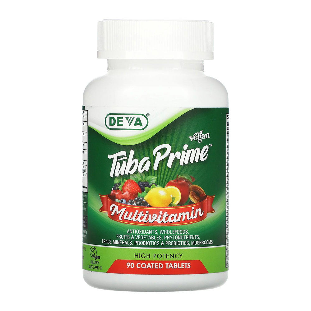 Deva Vegan Tuba Prime Multivitamin High Potency Tablets, 90 Ea